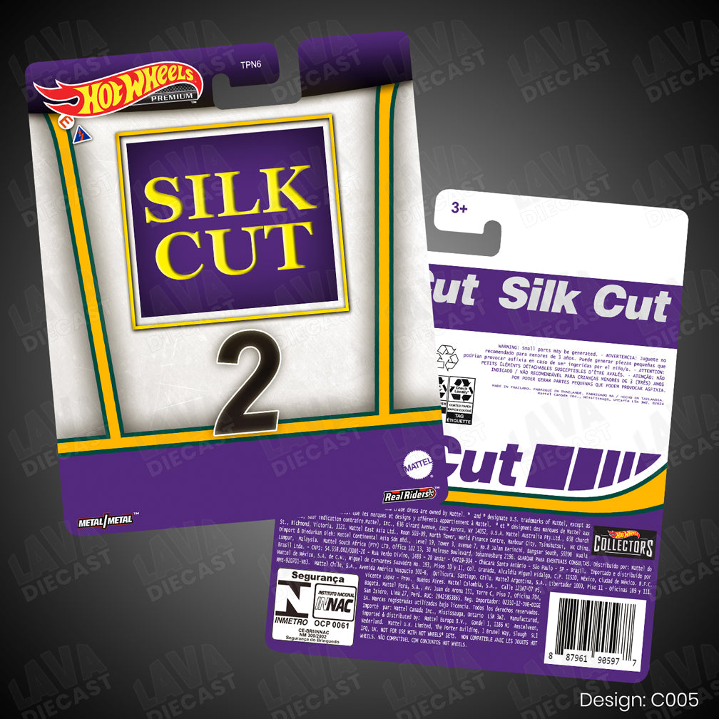 SILK CUT Theme Premium Custom Hot Wheels Card for 1:64 Diecast