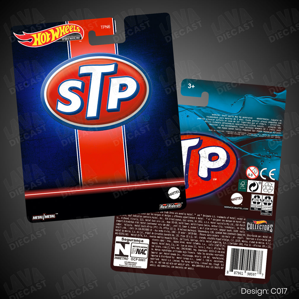 STP Theme Premium Custom Hot Wheels Card for 1:64 Diecast