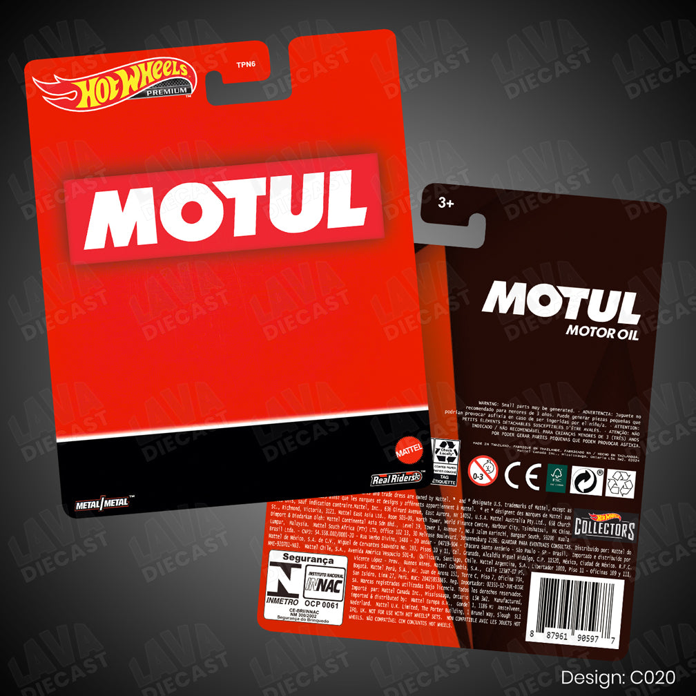 MOTUL Theme Premium Custom Hot Wheels Card for 1:64 Diecast