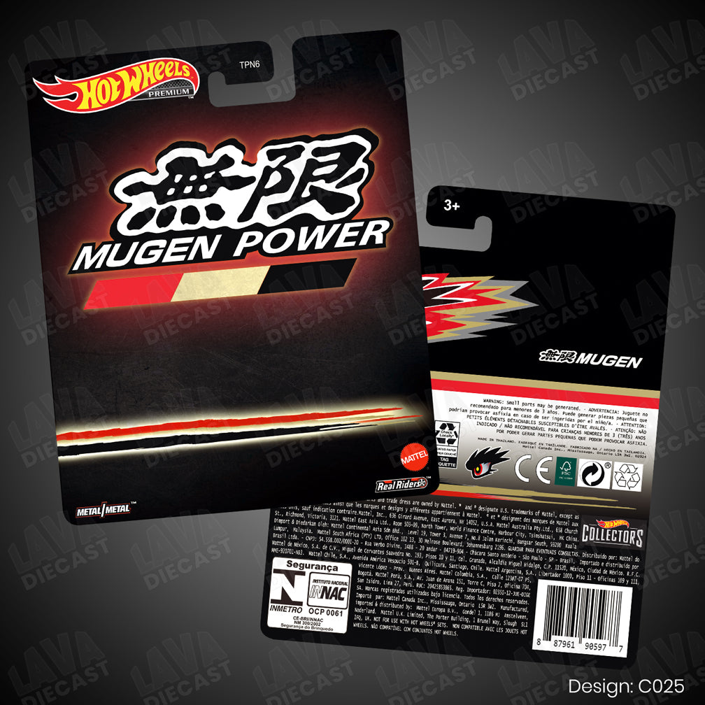 MUGEN POWER Theme Premium Custom Hot Wheels Card for 1:64 Diecast