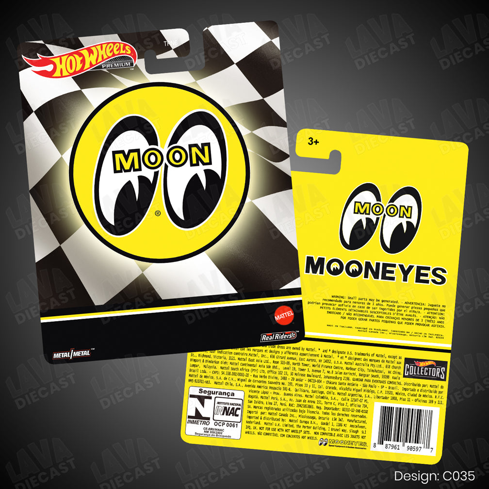 MOONEYES Theme Premium Custom Hot Wheels Card for 1:64 Diecast