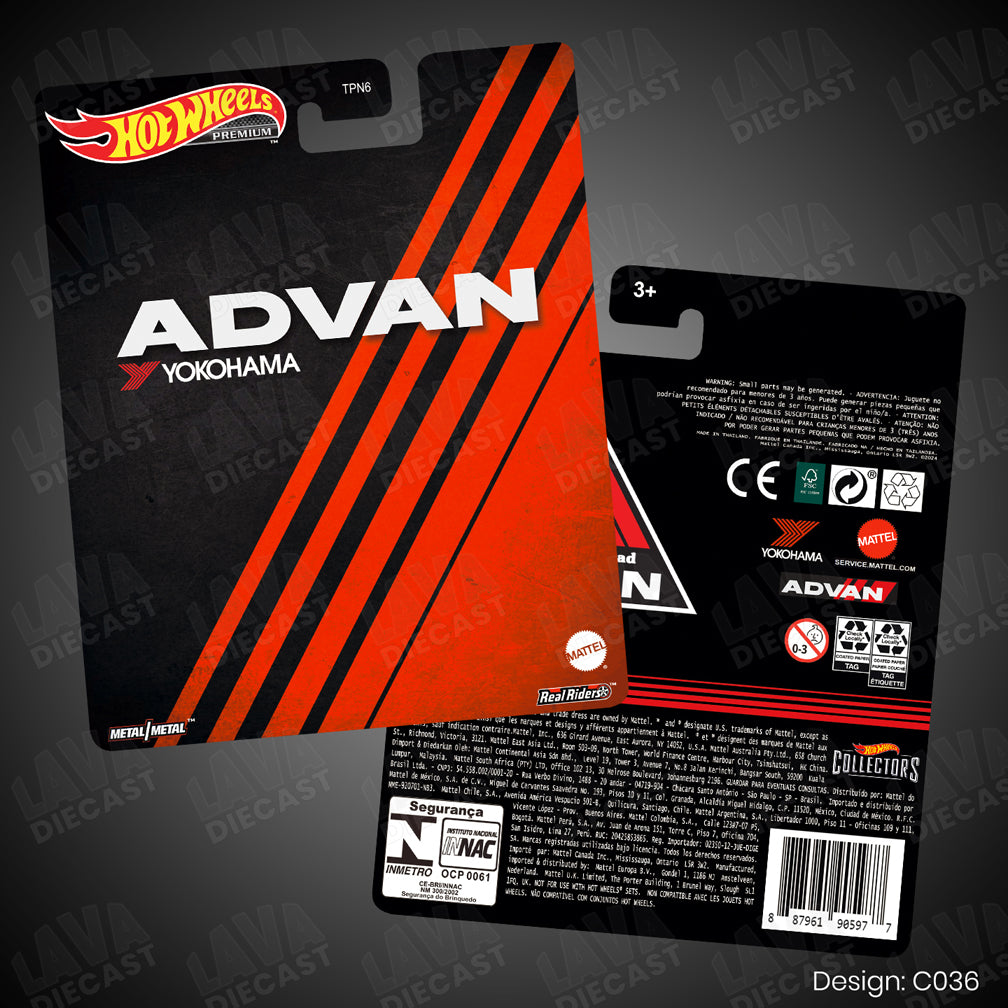 ADVAN Theme Premium Custom Hot Wheels Card for 1:64 Diecast