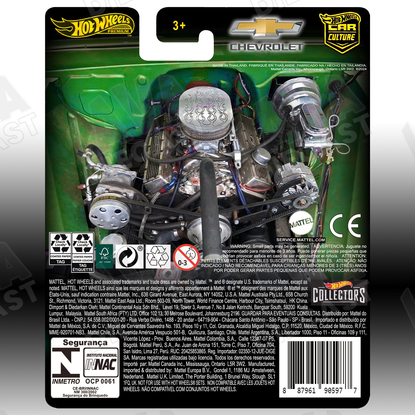 Metallic Green ’62 Chevy Pickup (10-Pack Exclusive) | Custom Hot Wheels Premium Card 1:64