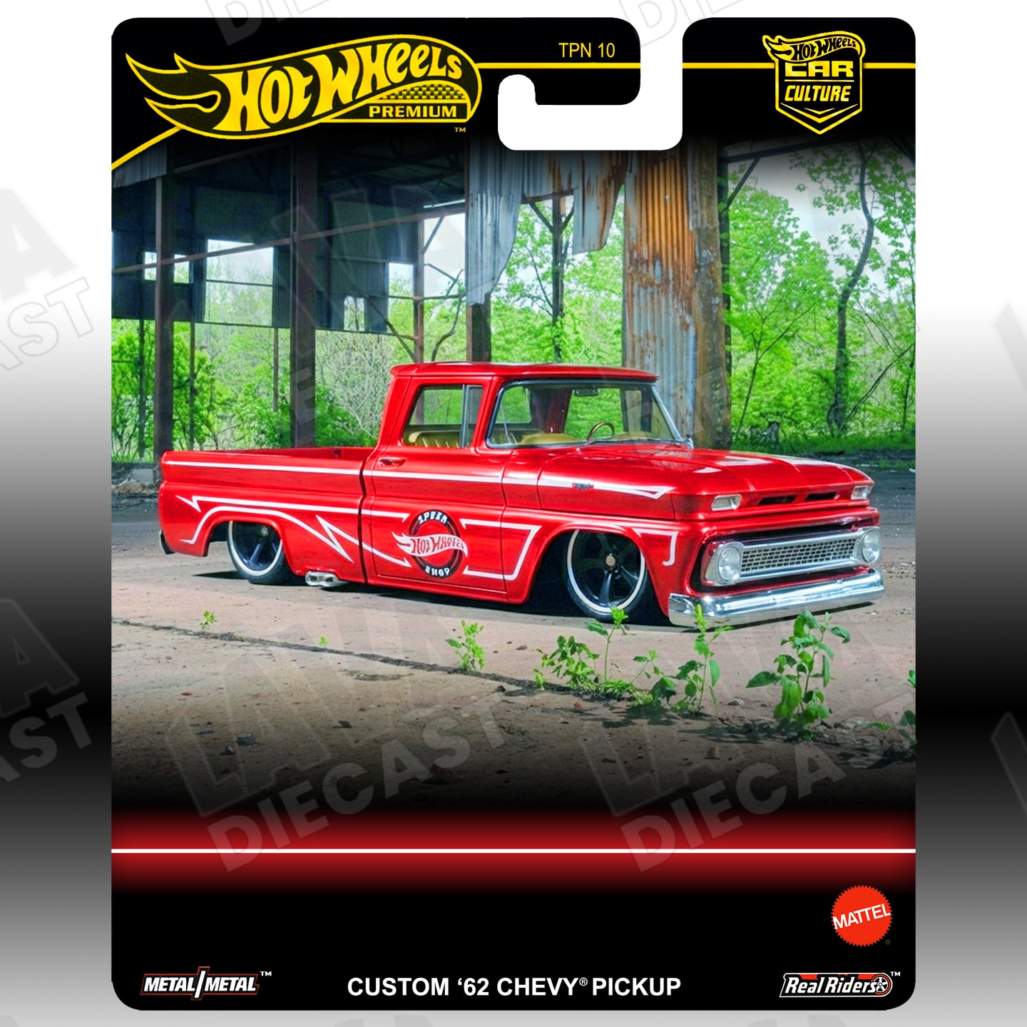 ホットウィール　CUSTOM 62 CHEVY PICKUP 赤 RED '62 Chevy Pickup Speed Shop | Custom Premium 1:64 Hot Wheels