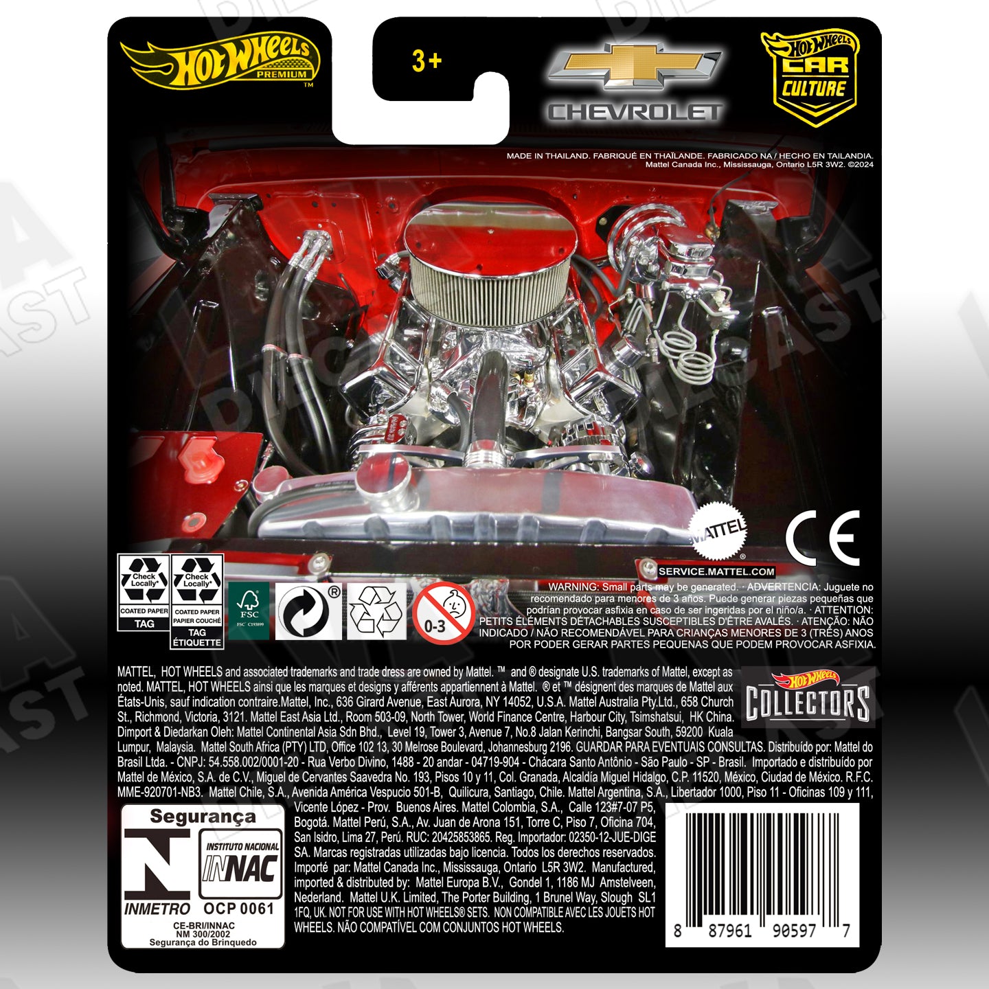 RED ’62 Chevy Pickup Speed Shop | Custom Premium 1:64 Hot Wheels Card | HW Hot Trucks (Fom 5 Pack Exclusive)