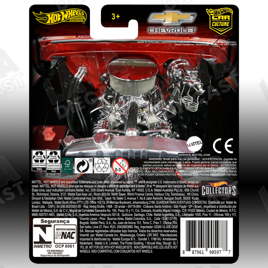 Red Custom ’62 Chevy Pickup Hot Trucks Series | Custom Premium 1:64 Hot Wheels Card (10 Pack Exclusive)