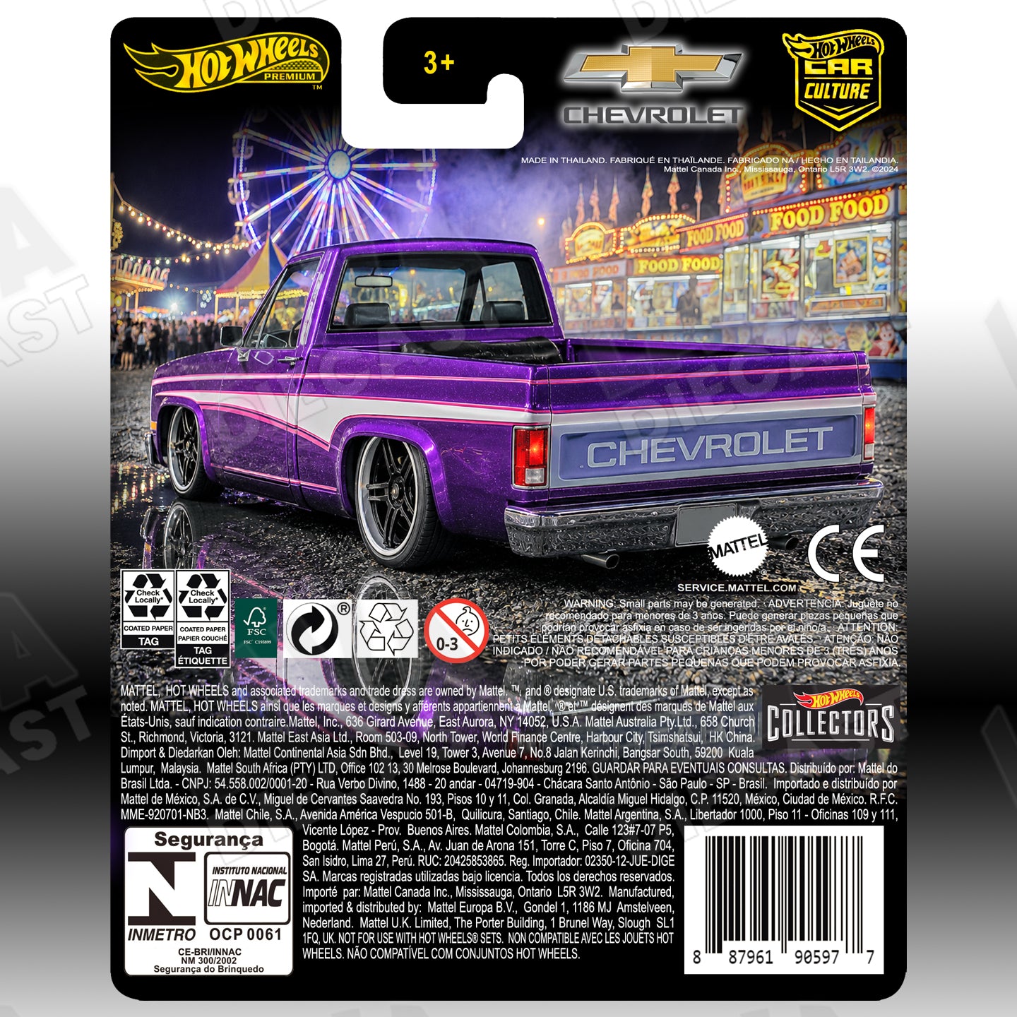 Hot Wheels ’83 Chevy Silverado Purple 2025 Dollar General Exclusive | Custom Hot Wheels Premium Card 1:64