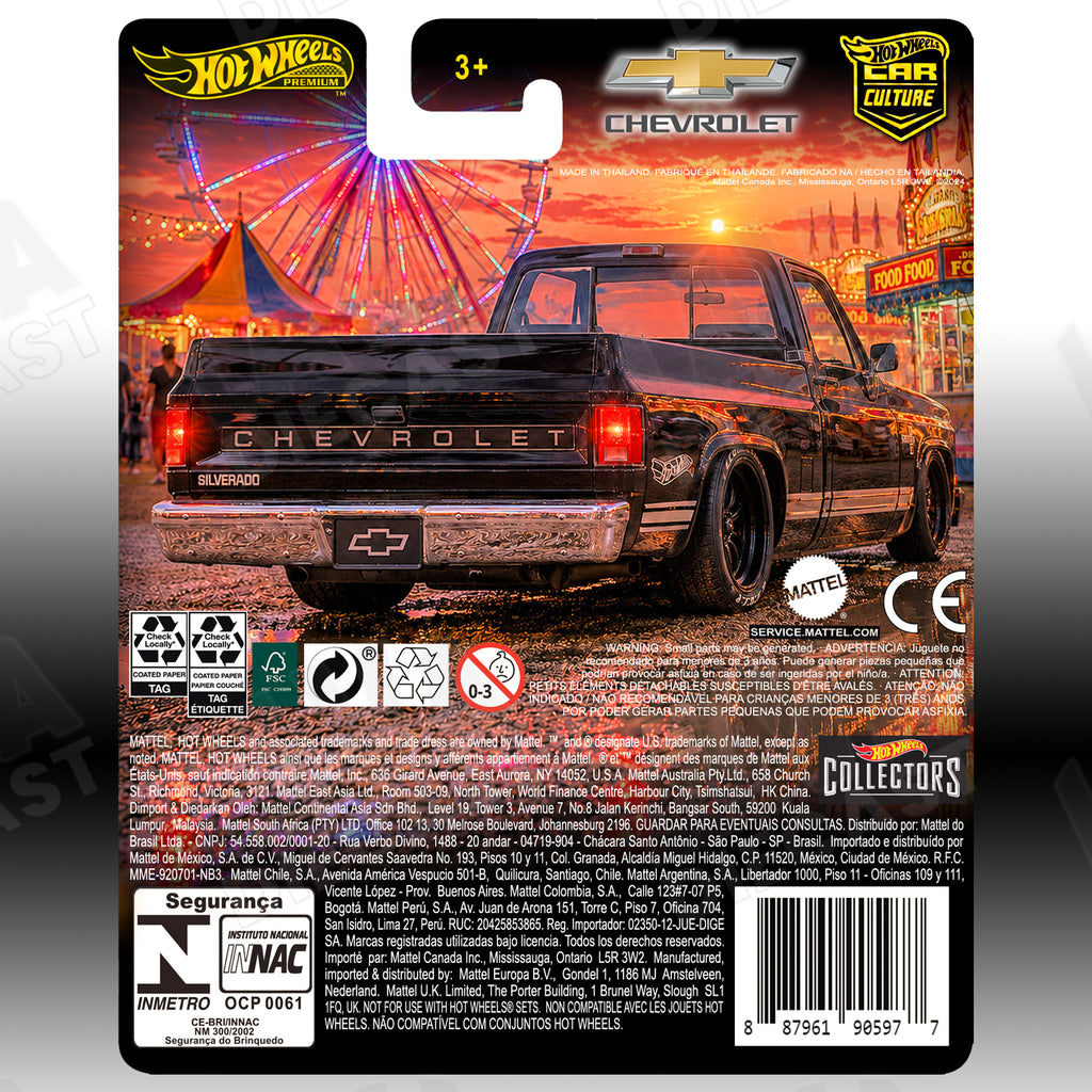Hot Wheels 2026 Brick Shop ’83 Chevy Silverado Truck | Custom Hot Wheels Premium Card 1:64