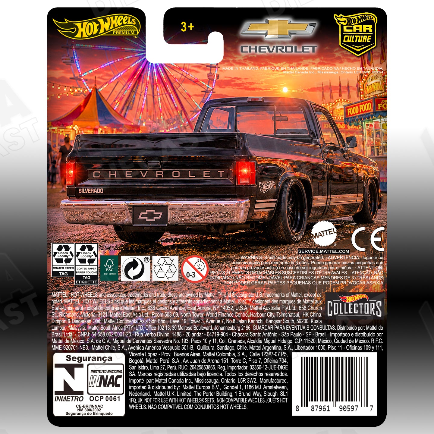 Hot Wheels 2026 Brick Shop ’83 Chevy Silverado Truck | Custom Hot Wheels Premium Card 1:64