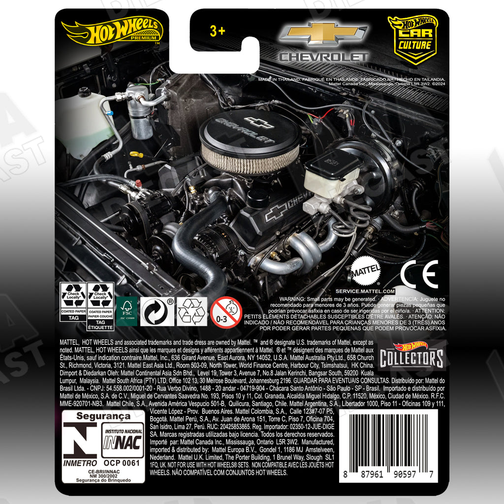 Hot Wheels ’83 Chevy Silverado Black Widow Edition | Custom Hot Wheels Premium Card 1:64