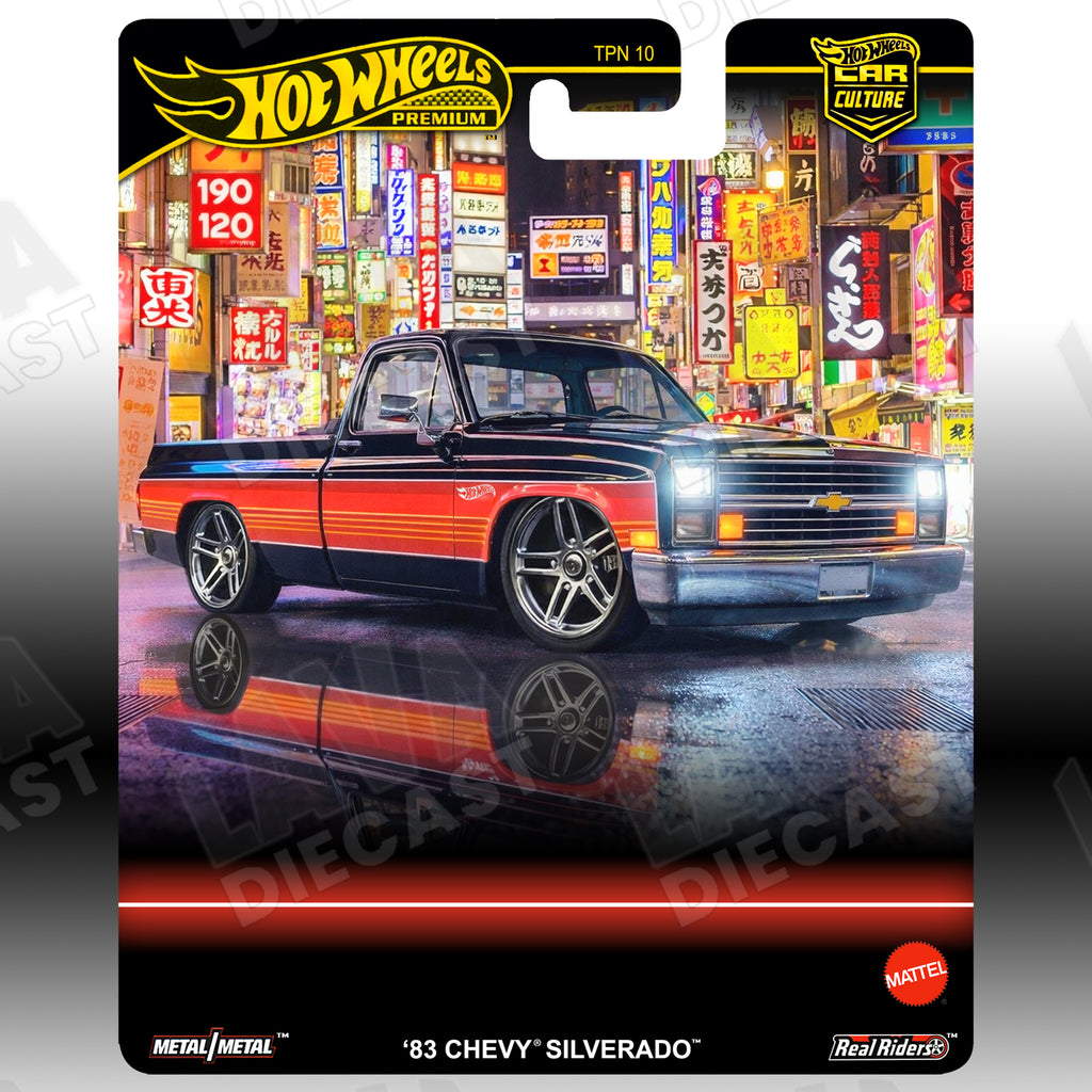 Hot Wheels ’83 Chevy Silverado HW Slammed Series | Custom Hot Wheels Premium Card 1:64