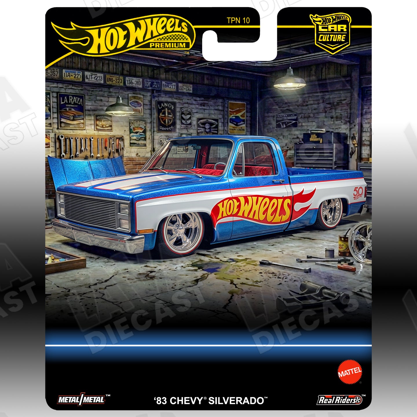 Hot Wheels ’83 Chevy Silverado HW Collector Display Case Plus Exclusive | Custom Premium Card 1:64