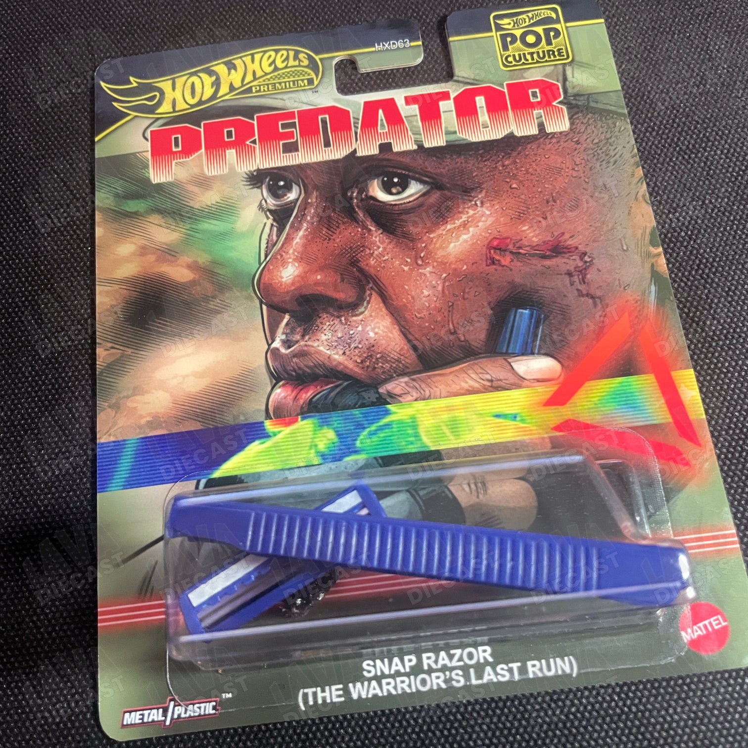 1987 PREDATOR MOVIE SNAP RAZOR CUSTOM HOT WHEELS PREMIUM DIECAST CARD SET | COLLECTOR EDITION