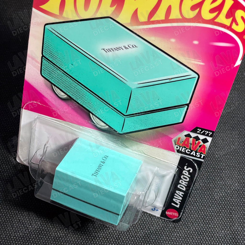 BOX, BOX! Tiffany Blue Tribute Custom Hot Wheels by Lava Diecast | Valentine’s Special Edition 1:64 Collector Set