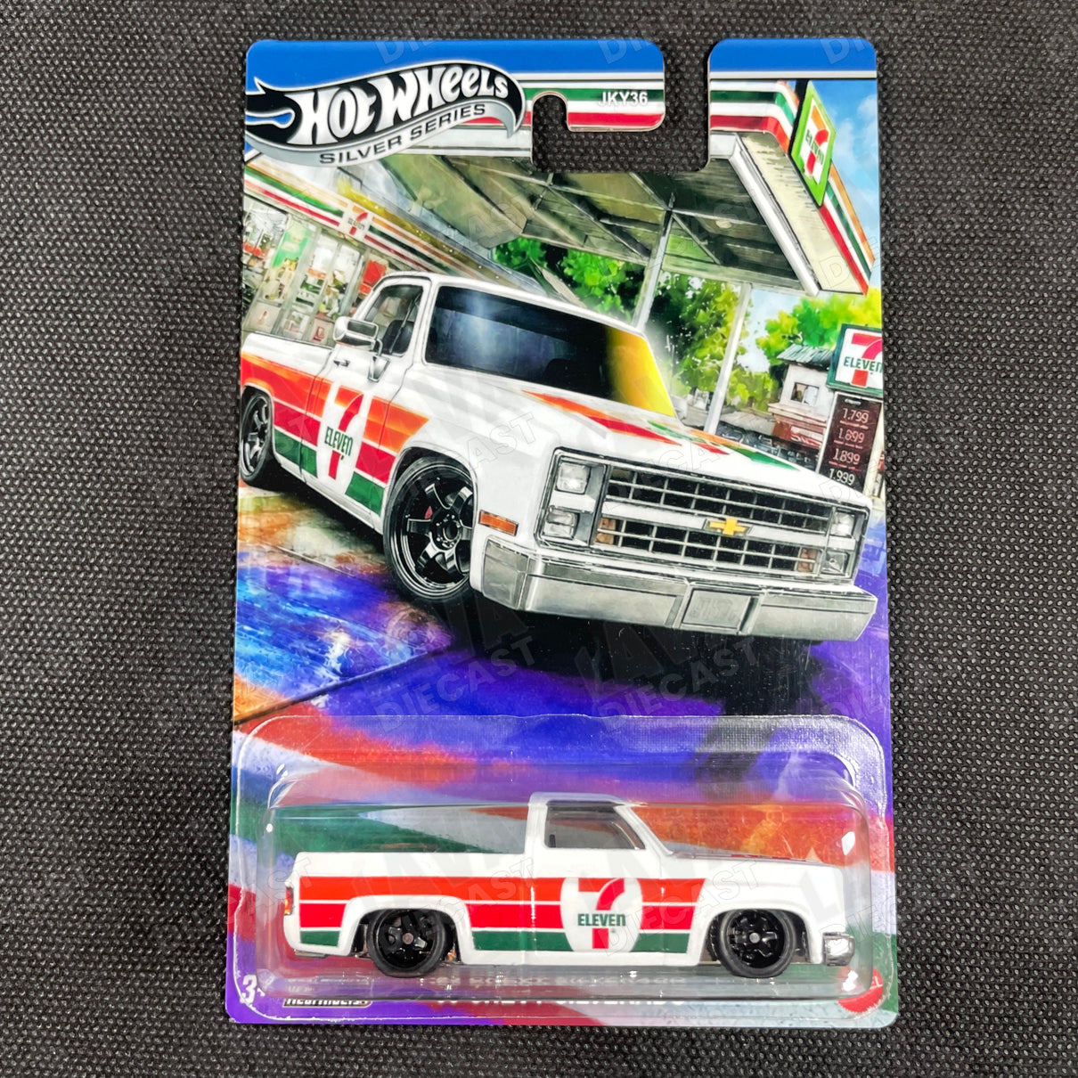 Hot Wheels ’83 Chevy Silverado 7-Eleven Theme Edition | Full Custom Build + Card Set | Lava Diecast 1:64