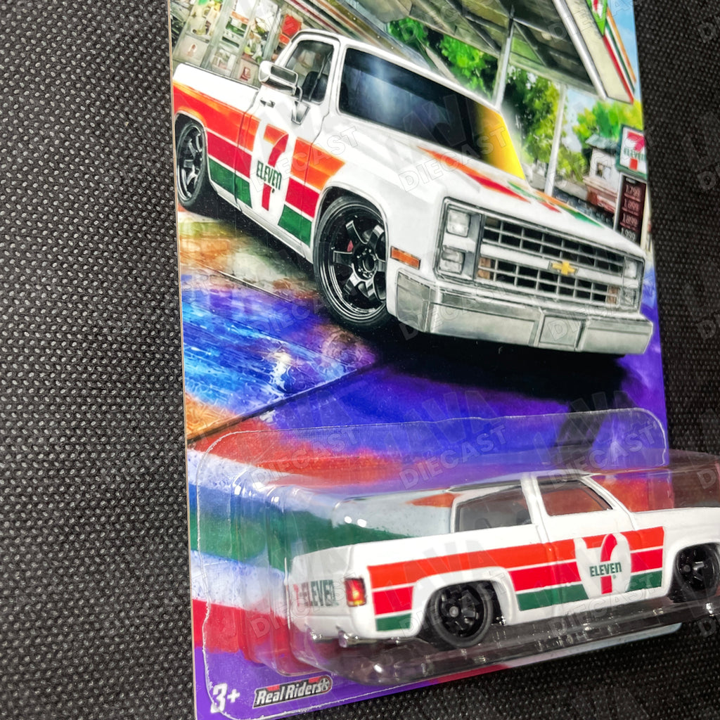 Hot Wheels ’83 Chevy Silverado 7-Eleven Theme Edition | Full Custom Build + Card Set | Lava Diecast 1:64