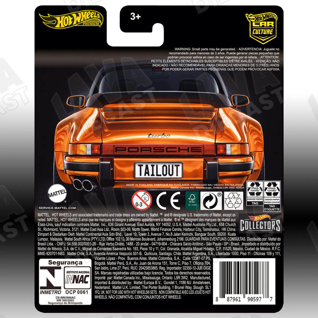 Hot Wheels RLC 1988 Porsche 911 Targa Turbo Custom Card | Premium 1:64 Diecast Display Card by Lava Diecast