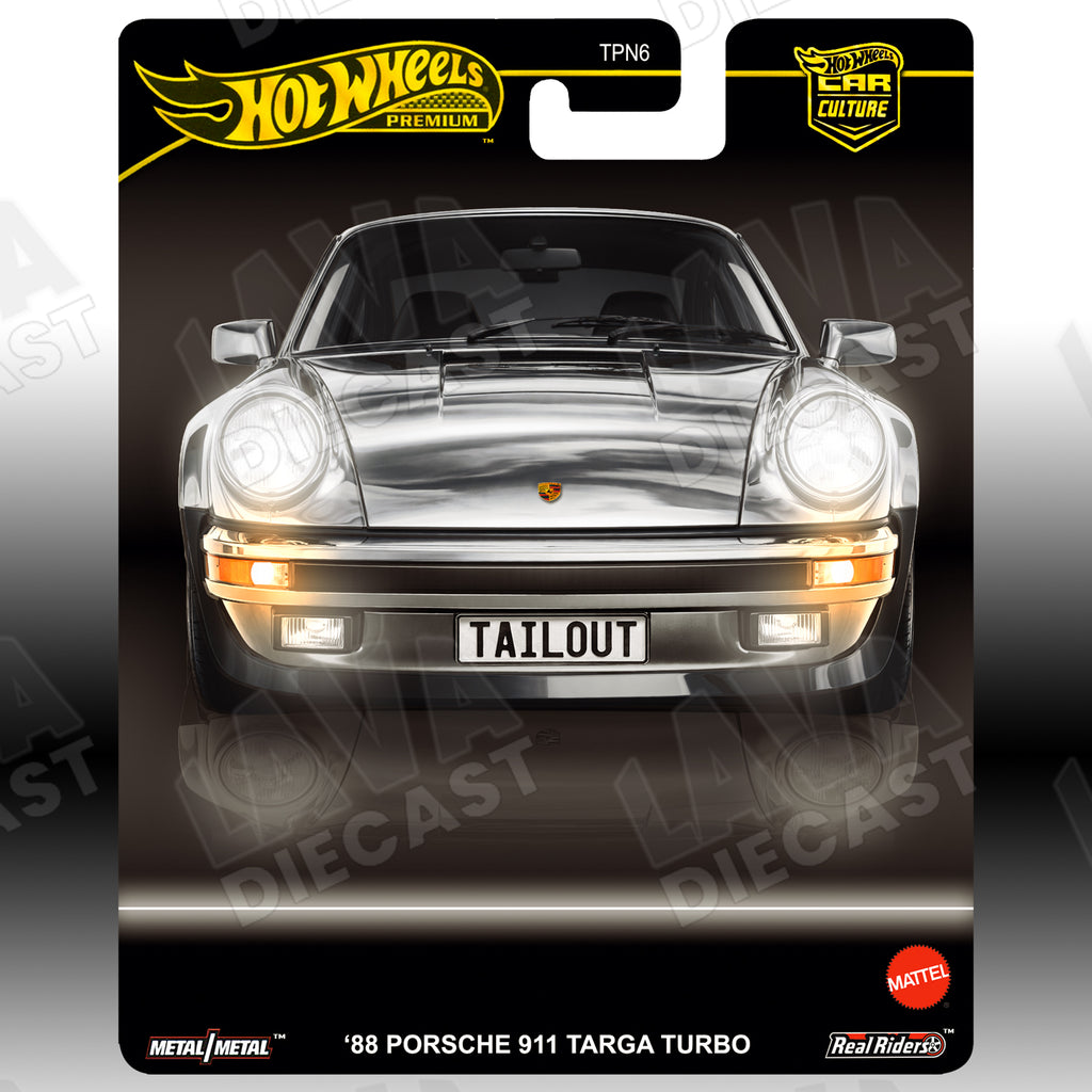 Hot Wheels RLC 1988 Porsche 911 Targa Turbo CHASE Custom Card | Premium 1:64 Diecast Display Card by Lava Diecast