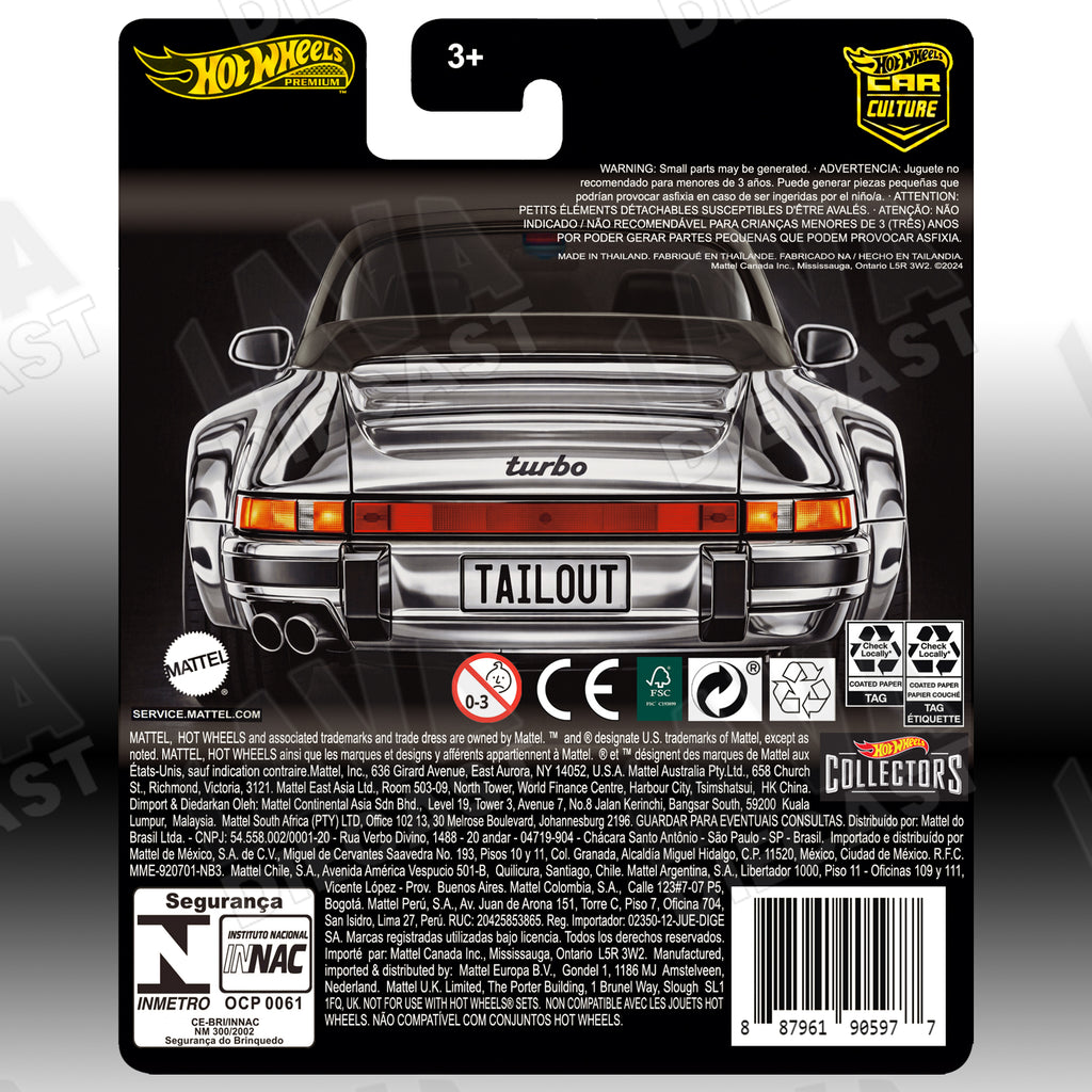 Hot Wheels RLC 1988 Porsche 911 Targa Turbo CHASE Custom Card | Premium 1:64 Diecast Display Card by Lava Diecast