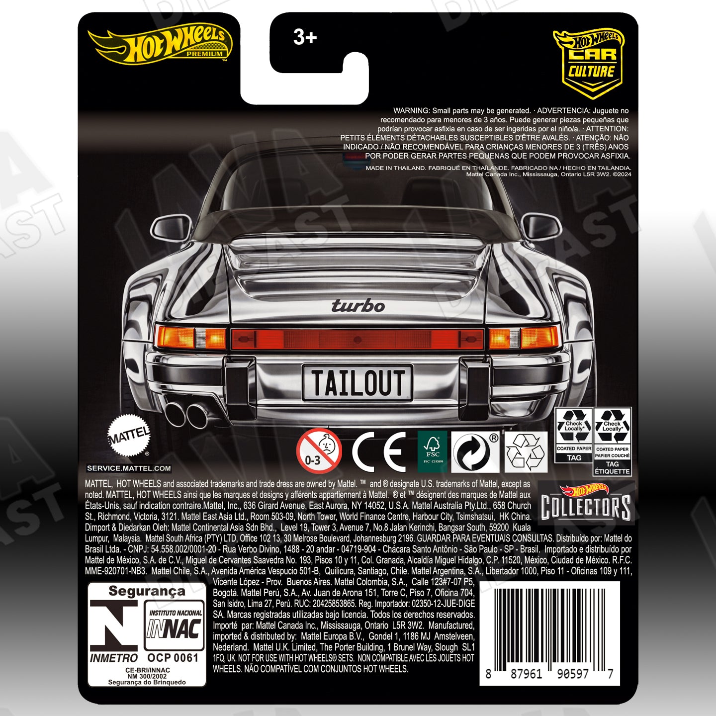 Hot Wheels RLC 1988 Porsche 911 Targa Turbo CHASE Custom Card | Premium 1:64 Diecast Display Card by Lava Diecast